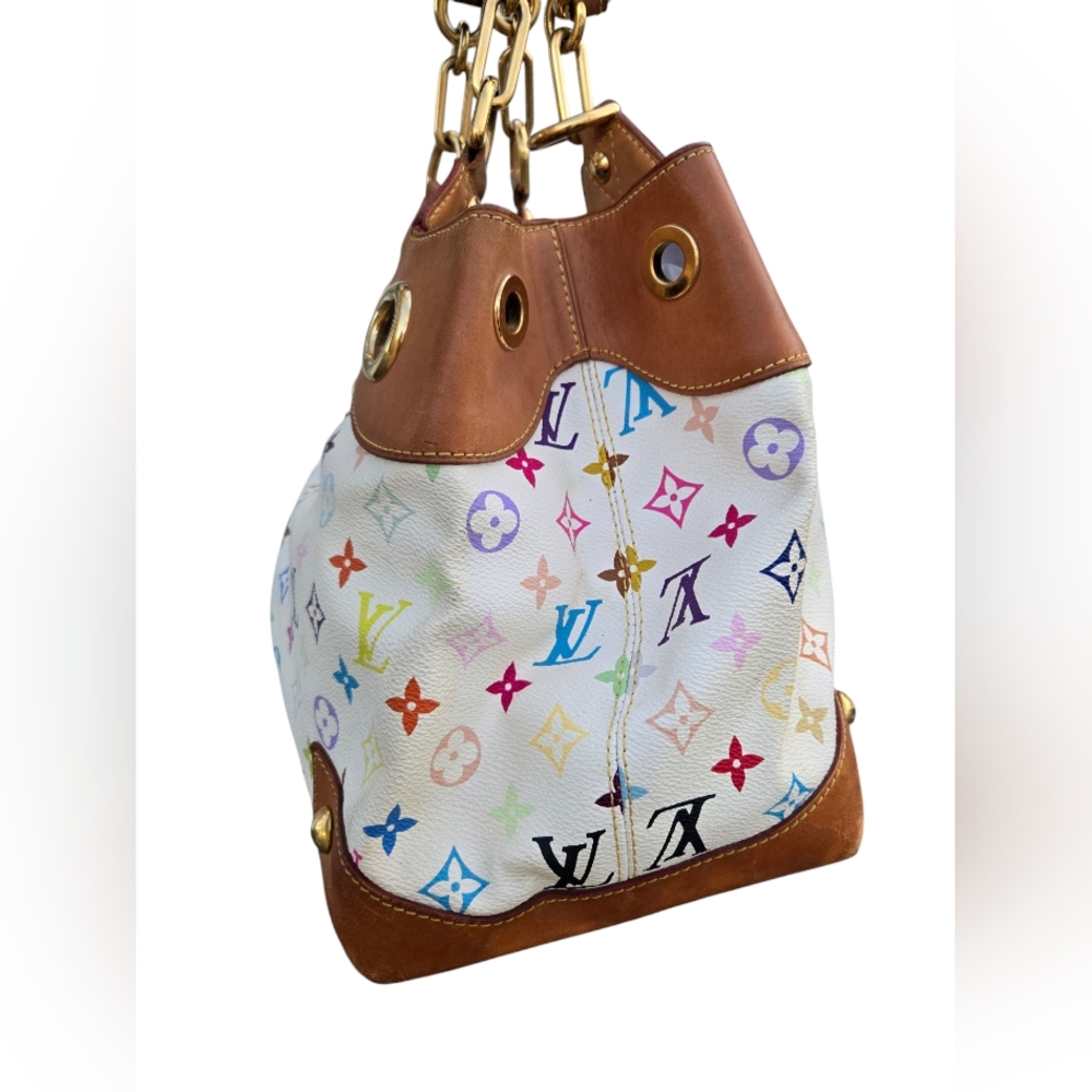 Authentic Louis Vuitton Multicolor white Ursula. - Picture 15 of 17